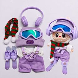 Clothes 5Pcs Ski Set For LABUBU (DOLL NOT INCLUDED)