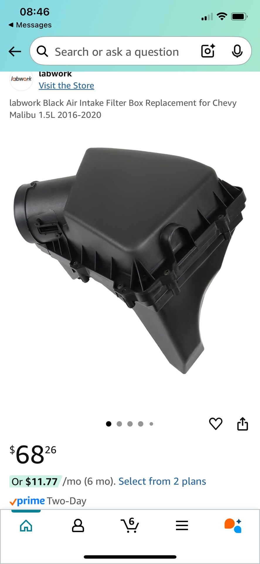 Chevy Air Intake Filter Box