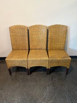 Woven Rattan Dining Chair – Tropical Style