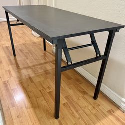 Large home office folding Desk, Workstation, Table 54 x 24 x 30” Black 