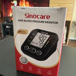 Sinocare Arm Blood Pressure Monitor (ARM-30E+) – Digital Upper Arm BP Monitor