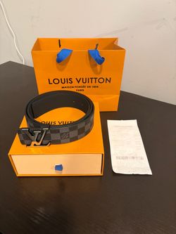 Louis Vuitton Damier Graphite LV Initiales Belt 40mm (Fits waist 30-34)