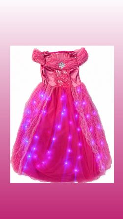 Pink Princess Light up dress💕