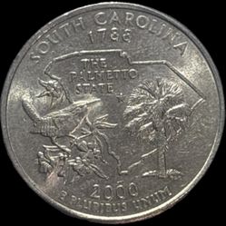 2000 South Carolina State Quarter Error DDO And DDR On Almost All Words 