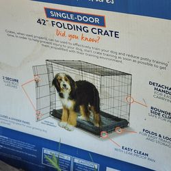 42" dog crate