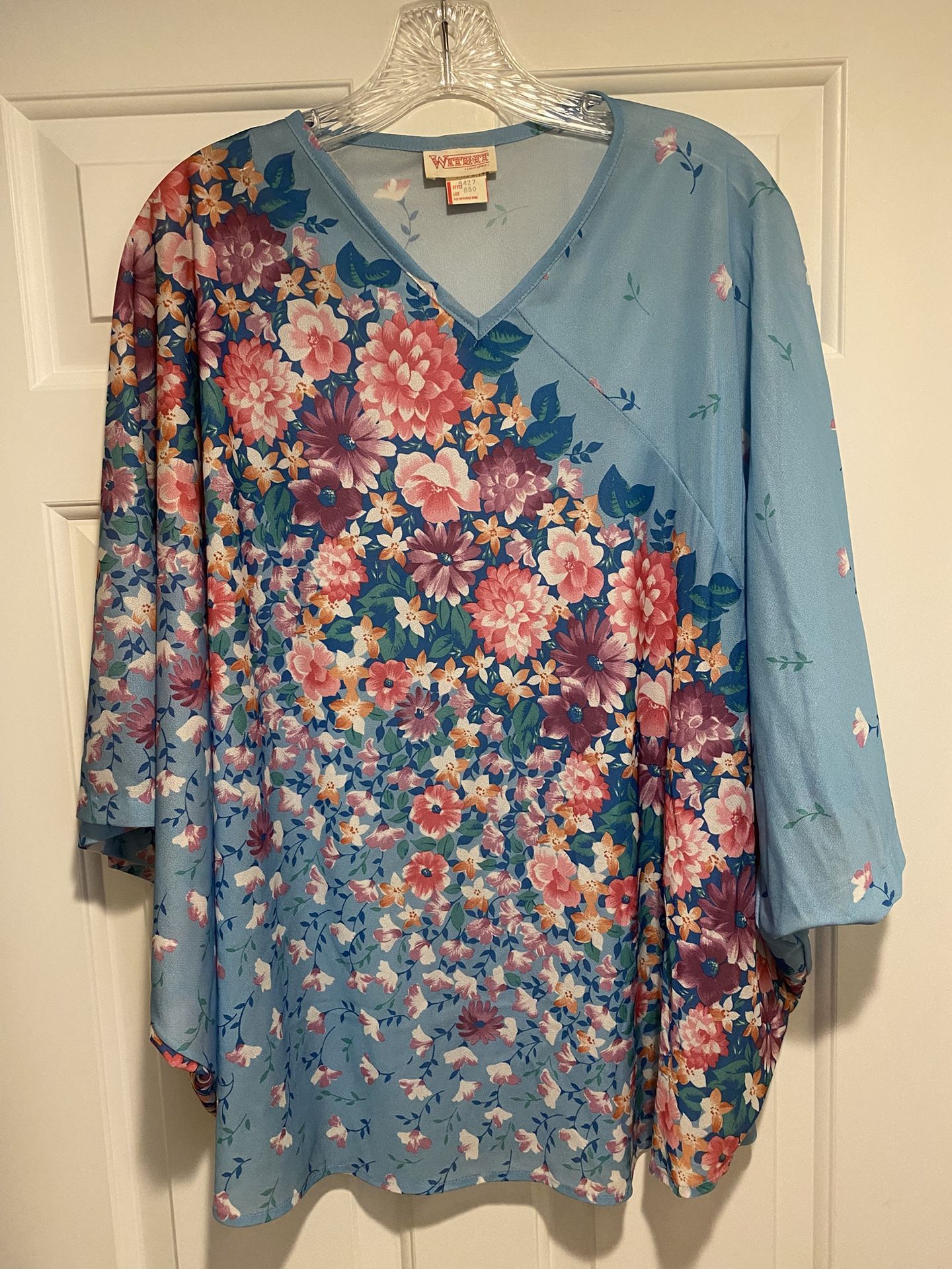 Vintage WITHIT California Flowy Lightweight Kaftan Tunic One Size