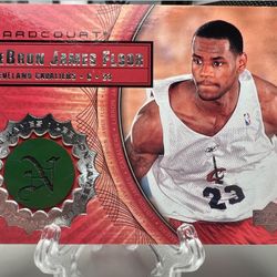 Lebron James 2003 Rookie Lakers Hardcourt Floor Patch 