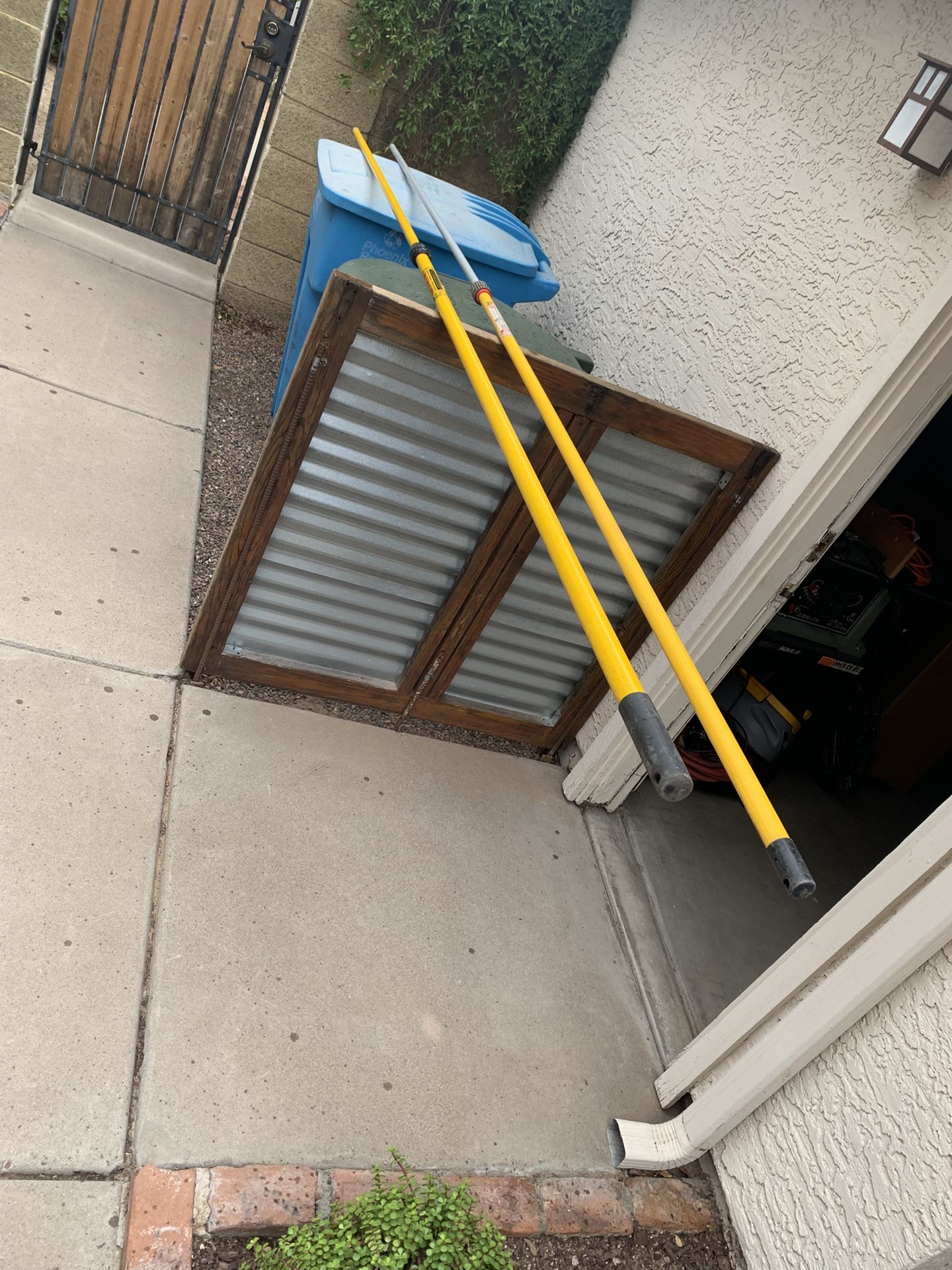 Two extension poles