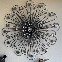 Black bling round art work from Hobby Lobby 29 inches pre-owned