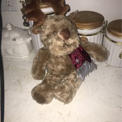 Holiday Stuffed Reindeer Toy