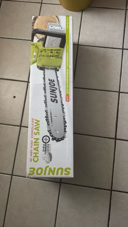Sunjoe Chainsaw 16” cordless