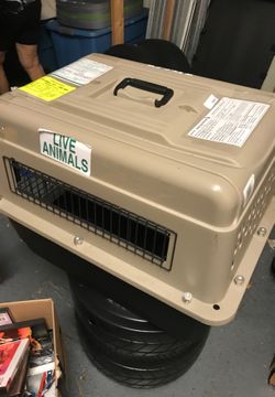 Dog crate travel
