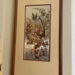 “The Butterfly and The Camellia “ Etching  by Franklin Mint in 1982