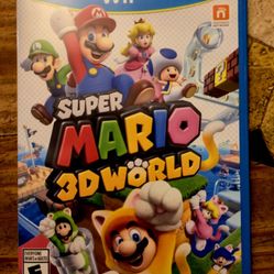 Nintendo Wii U Super Mario 3D World. Complete With Manual. 