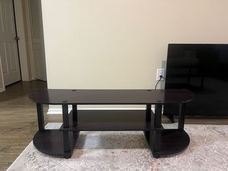 3-Tier Dark Brown TV Stand