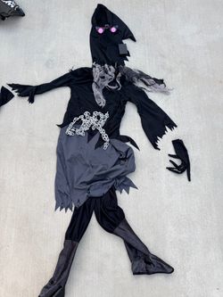 Children Dark Reaper Halloween Costume with Accessories