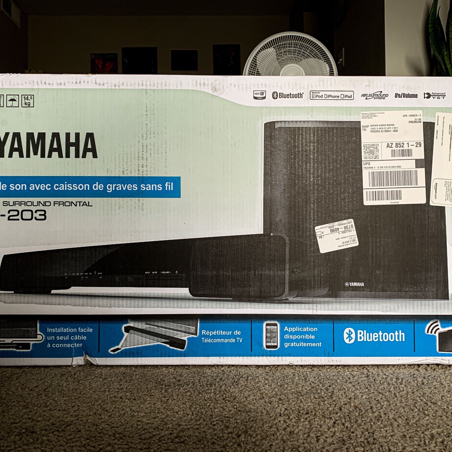 Yamaha Soundbar With Wireless Sub-woofer