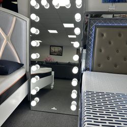 Full Body Mirror w/ Bluetooth By Impressions 