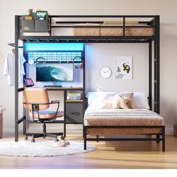Bunk Bed With Built In Desk 