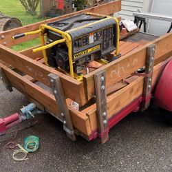 Small Utility Trailer-tilt Flatbed 