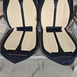 Universal Car Seat Covers, Black and Beige, 3 Row Car Seat covers.
2nd and 3rd row bench seats.