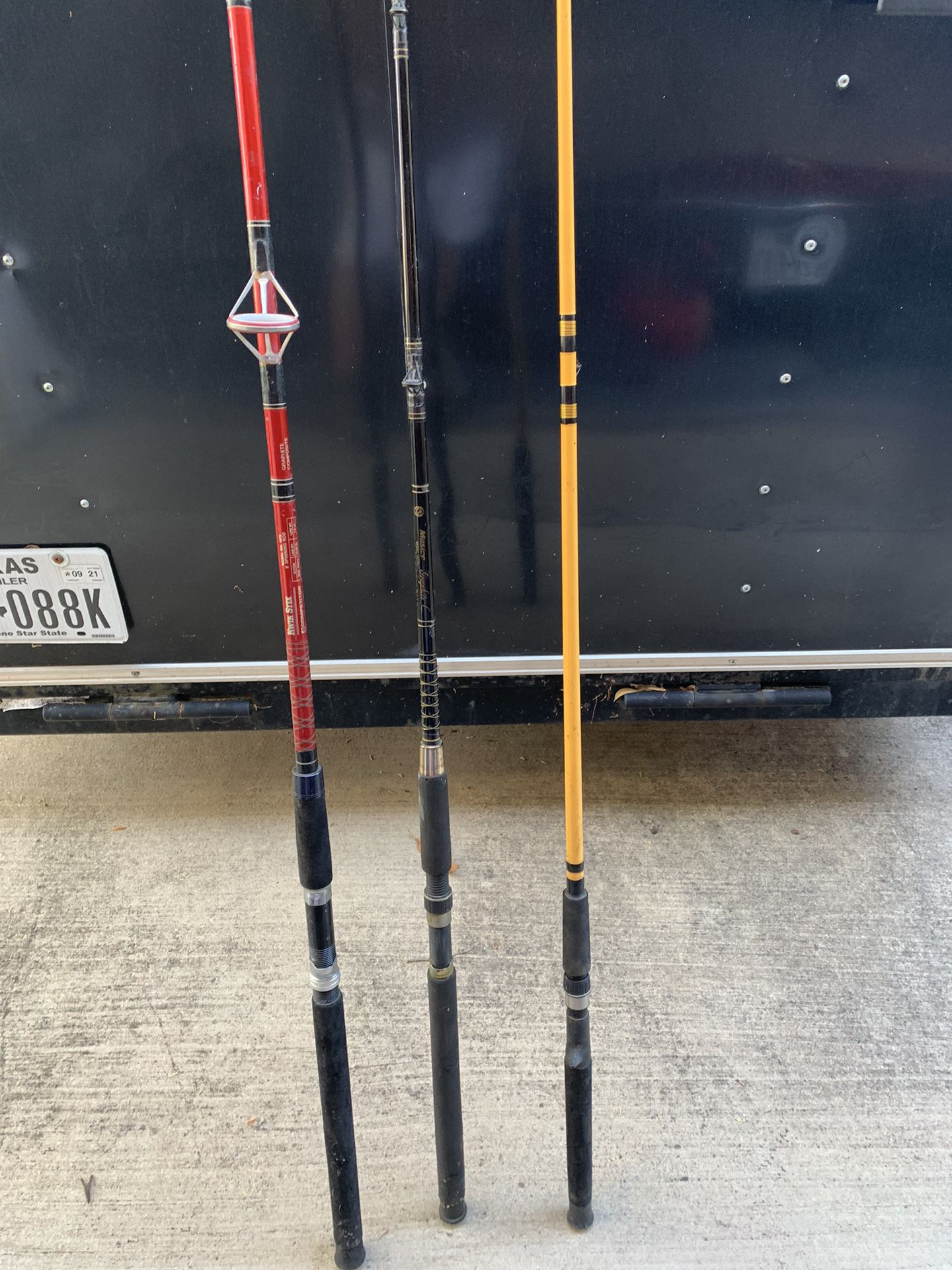 3LARGE CATFISH POLES - GREAT CONDITION $50 for Sale in Benbrook
