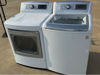 Lg washer and lg  dryer electric  extra large capacity  working perfectly extra for delivery.same day delivery and installation available