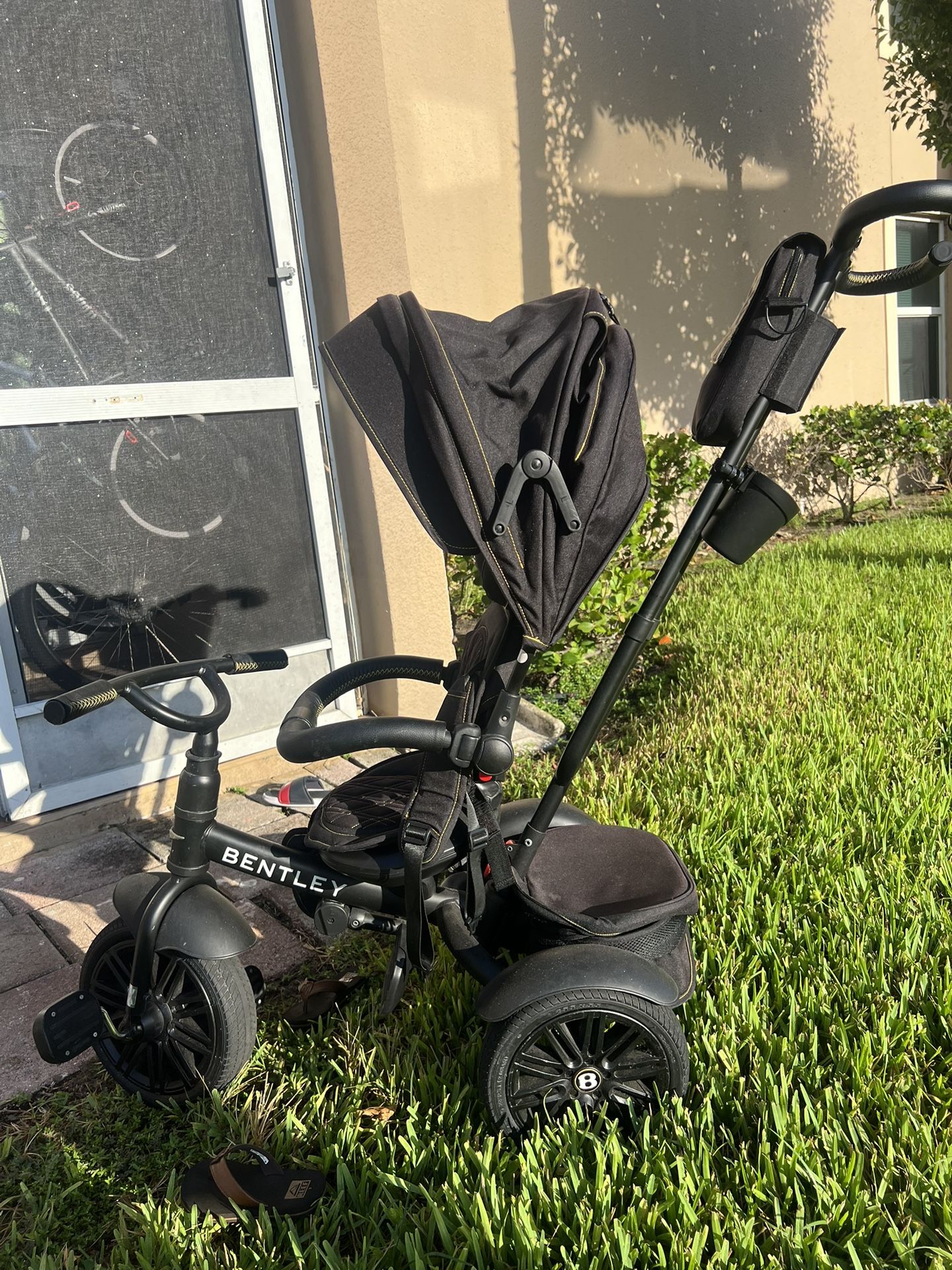 Bentley 6-in-1 Stroller Trike – Black