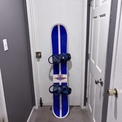 Snowboard with Bindings - Size 160cm