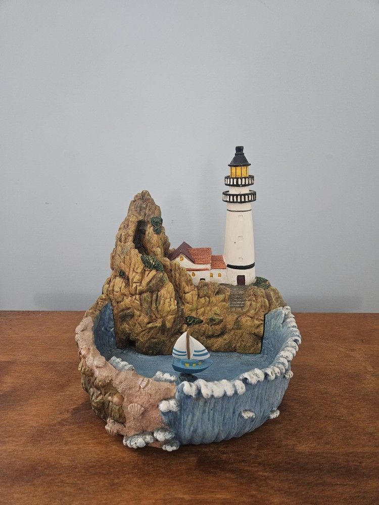 Ceramic Lighthouse Fountain