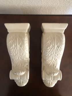New Ceramic Matching Candle Holders Wall Decor