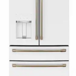 Box 4 Door Refrigerator Counter GE CAFE Matte White 