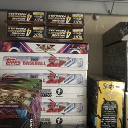 Assortment Of Different Sports Trading Cards - Mega Hanger Cello Hobby Box Avilable 