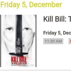 Kill Bill The Whole Bloody Affair @ The Vista Tomorrow At 6:30 - 2 Tickets - $60