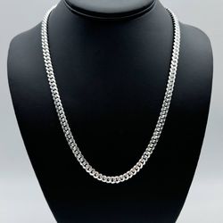 New Jewelry .925 sterling silver Cuban link chain necklace 20” 5.00mm