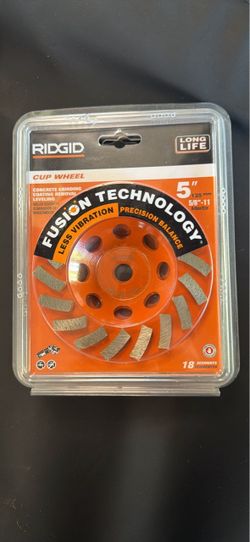 Rigid cup wheel grinder wheel