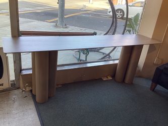 NEW Console Table Pecan SKU  RUV712