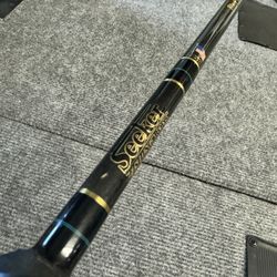 Seeker Black Steel Fishing Rod Clean 