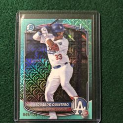Eduardo Quintero Rookie Card Green 120/