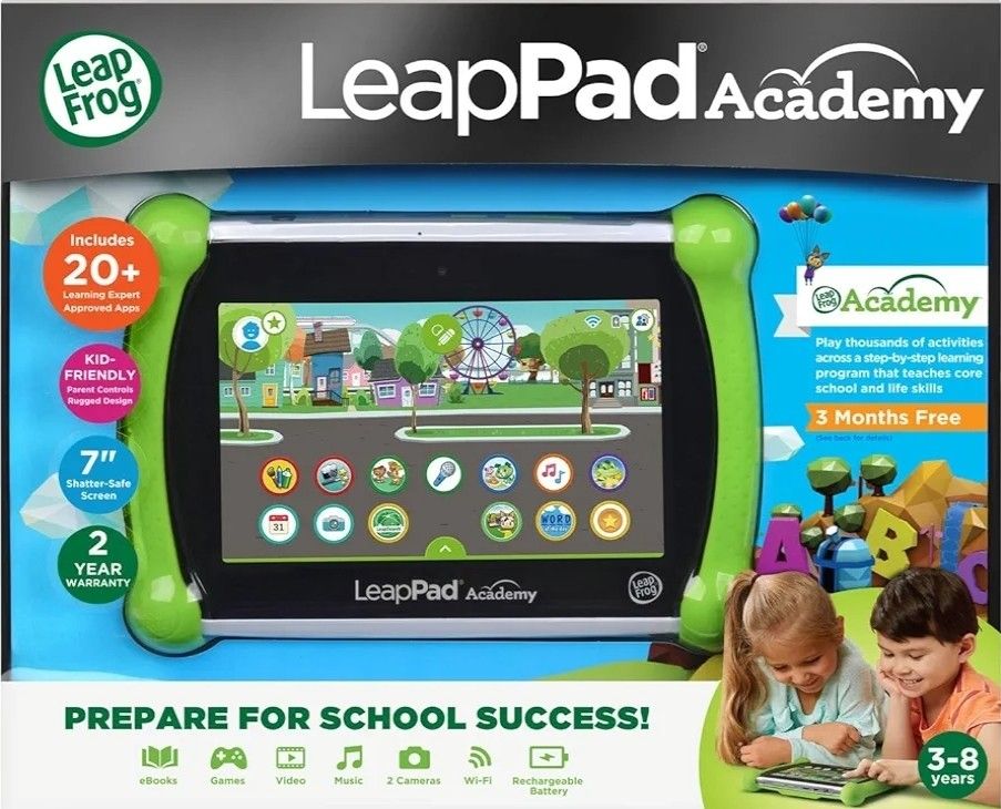 LeapFrog LeapPad Academy Kids’ Learning Tablet, Green