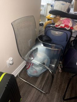 Clear ikea chair