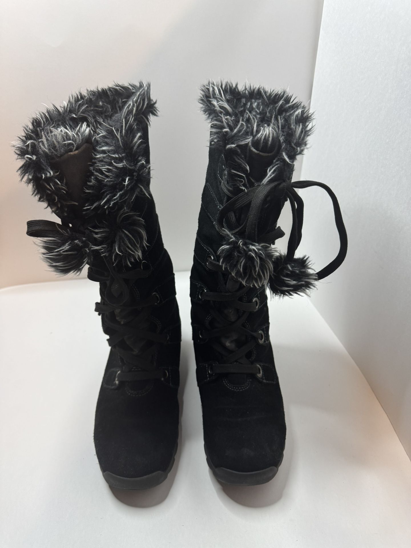 Sporto Waterproof Gojo Black Suede Boots Size 8.5M 