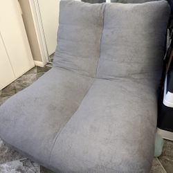 Bean Bag Chair - Gray (Basically Brand New) 