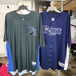 2 Tampa Bay Rays Jerseys