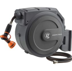 ONLY $85: Retractable Garden Hose Reel 1/2"130FT Wall Mount Auto Rewind Any Length Lock, Auto Rewind