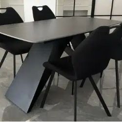 LABOR DAY SALE | BLACK DINING TABLE SET | JUEGO MESA DE COMEDOR NEGRO 
