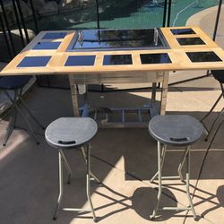 My Hibachi BBQ, Outdoor 3-in-1 Grill with Flat Top Griddle (Brand New)