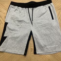 Sweatshirts Always Count Cash (ACC). They are specifically the brand's "Lightning" shorts. Size XXL