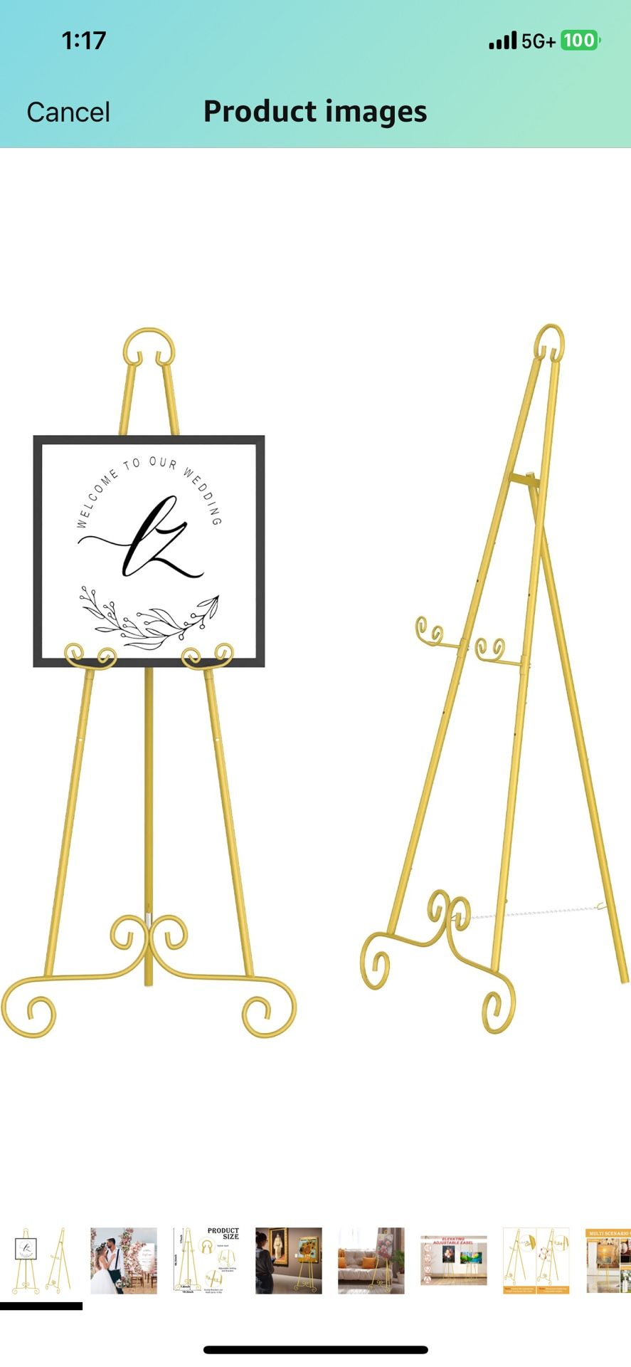 Gold Tripod For Pictures