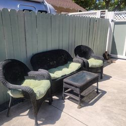 Free wicker patio set